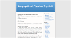 Desktop Screenshot of blog.topsfieldchurch.org